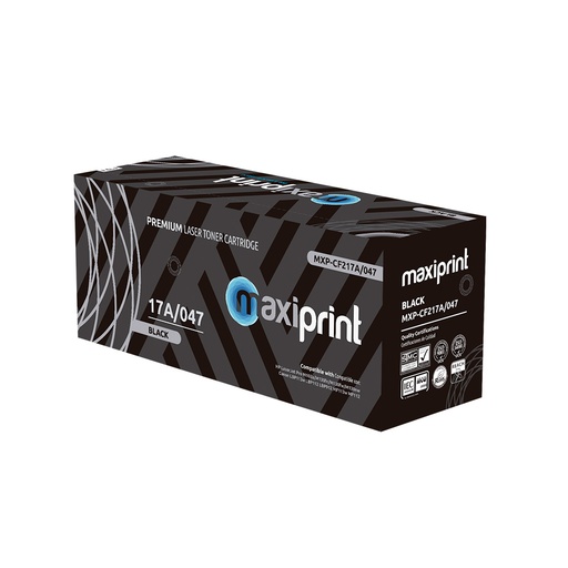 Cartucho de Toner Maxiprint Compatible con HP CF217A Canon 047 negro