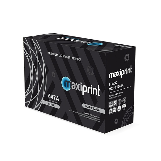 Cartucho de Toner Maxiprint Compatible con HP CE260A negro