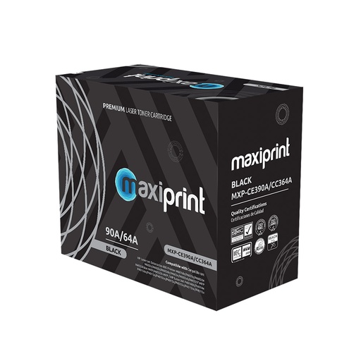 Cartucho de Toner Maxiprint Compatible con HP CC364A CE390A negro