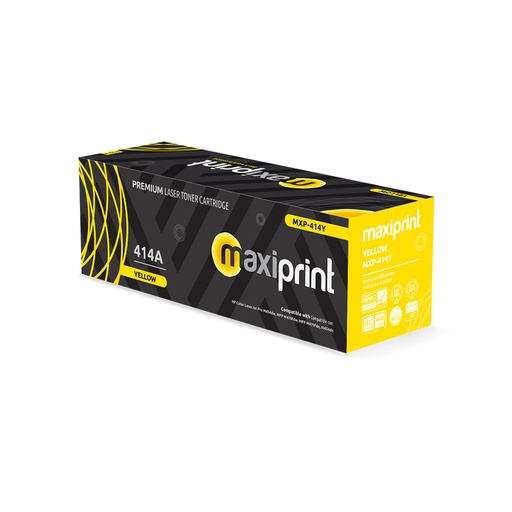 Cartucho de Toner Maxiprint Compatible con HP W2022A 414A amarillo (C/Chip)