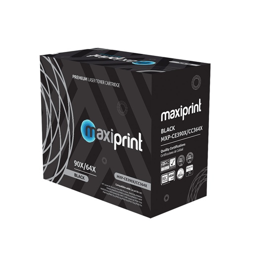 Cartucho de Toner Maxiprint Compatible con HP CC364X CE390X negro