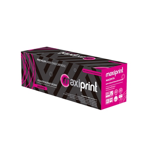 Cartucho de Toner Maxiprint Compatible con HP CF403A CF503A Canon CRG045 CRG054 magenta