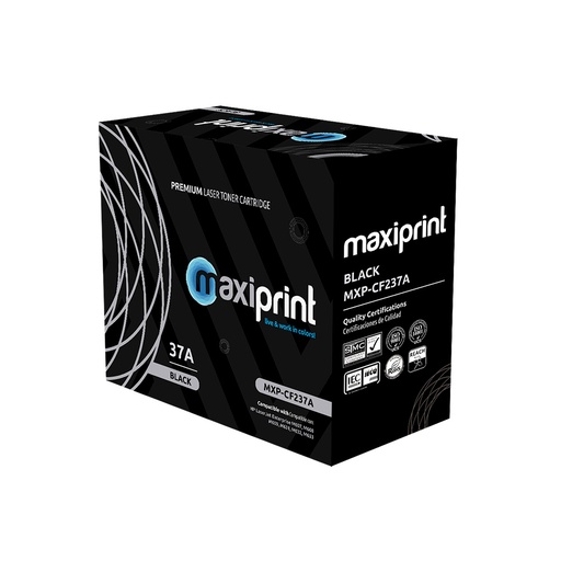 Cartucho de Toner Maxiprint Compatible con HP CF237A negro