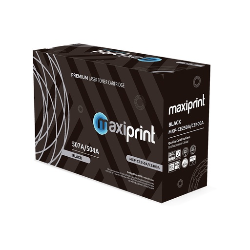 Cartucho de Toner Maxiprint Compatible con HP CE250A CE400A negro