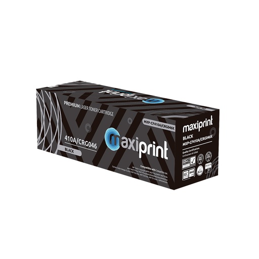 Cartucho de Toner Maxiprint Compatible con HP CF410A Canon CRG046 negro