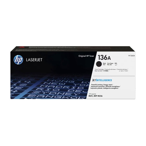 Cartucho de Toner HP W1360A serie 136A Negro