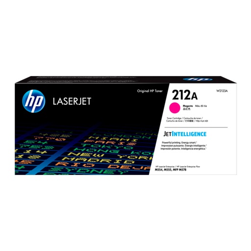 Cartucho de Toner HP W2123A serie 212A Magenta