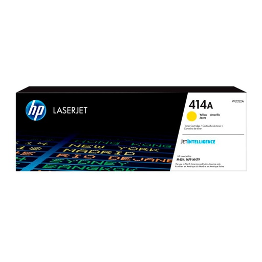 Cartucho de Toner HP W2022A serie 414A Amarillo