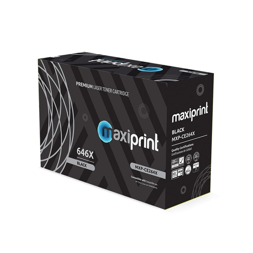 Cartucho de Toner Maxiprint Compatible con HP CE264X negro