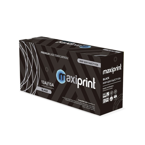 Cartucho de Toner Maxiprint Compatible con HP Q2613A C7115A negro