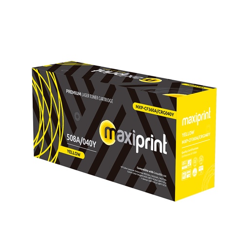 Cartucho de Toner Maxiprint Compatible con HP CF362A Canon 040 amarillo
