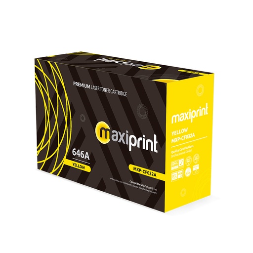 Cartucho de Toner Maxiprint Compatible con HP CF032A amarillo