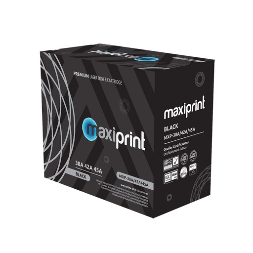 Cartucho de Toner Maxiprint Compatible con HP Q1338A Q5942A Q5945A negro