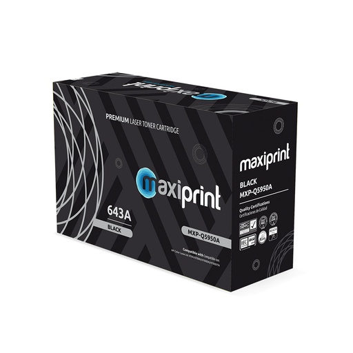 Cartucho de Toner Maxiprint Compatible con HP Q5950A negro