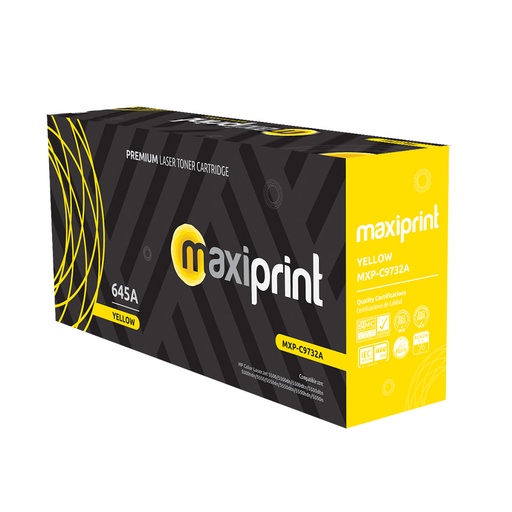 Cartucho de Toner Maxiprint Compatible con HP C9732A amarillo