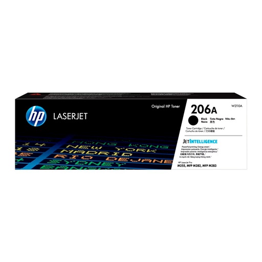 Cartucho de Toner HP W2110A serie 206A Negro
