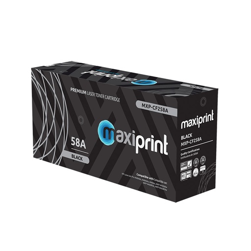 Cartucho de Toner Maxiprint Compatible con HP CF258A negro (s/chip)