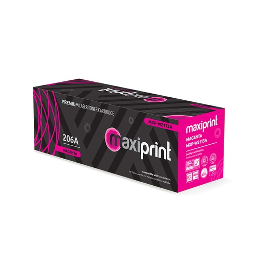 Cartucho de Toner Maxiprint Compatible con HP W2113A 206A Magenta(S/Chip)