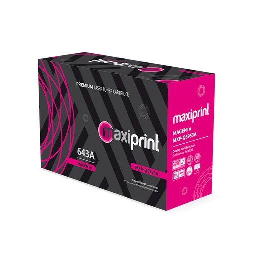 Cartucho de Toner Maxiprint Compatible con HP Q5953A magenta