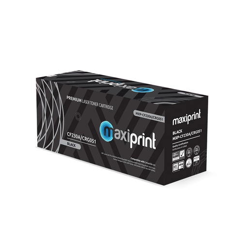 Cartucho de Toner Maxiprint Compatible con HP CF230A Canon 051 negro